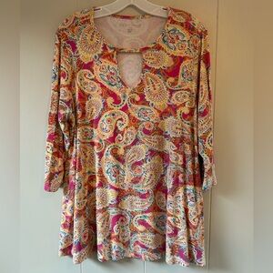 Jessica London Paisley Print Top